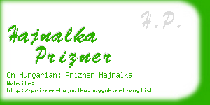 hajnalka prizner business card